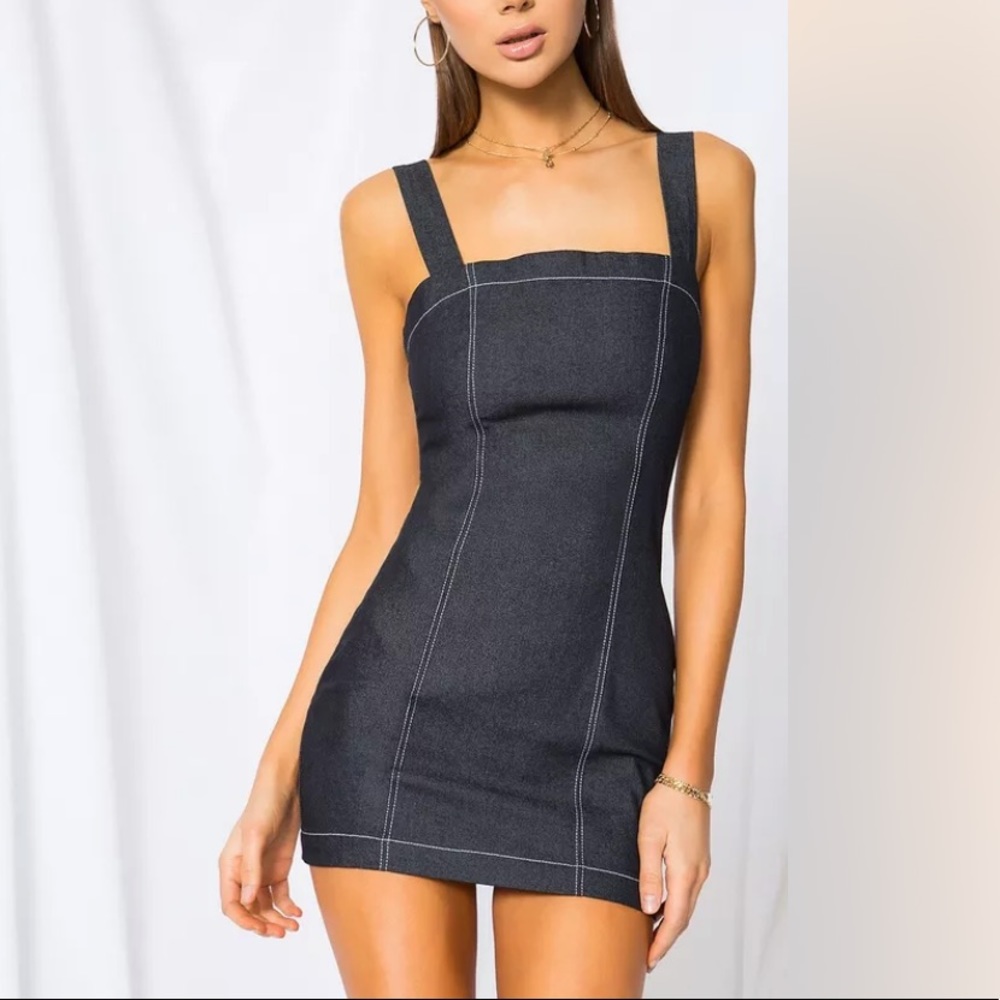 Superdown Taryn denim dress L